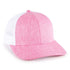 Ladies Premium Trucker Hat — Heathered Pink/White