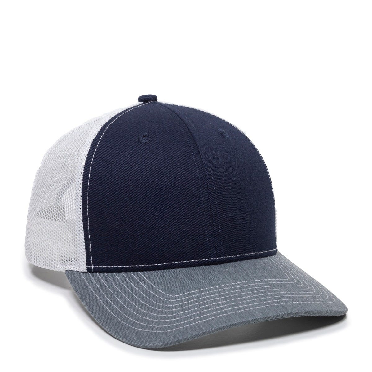 Ultimate Trucker Cap - Navy/White/Heathered Grey