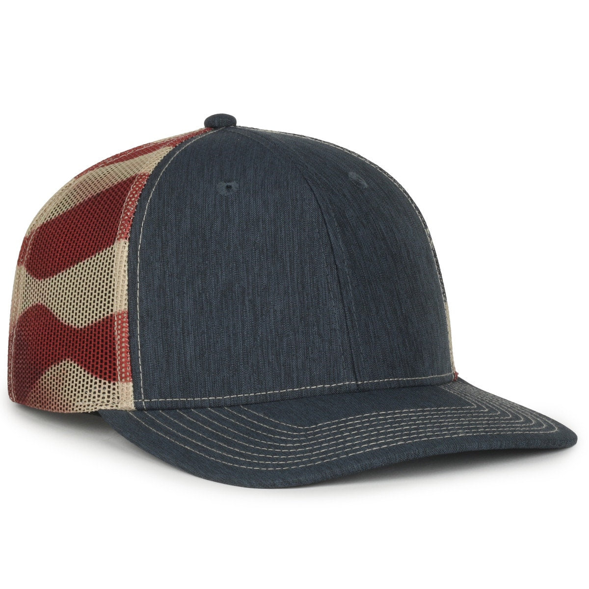 OC771PM LN Heathered Navy/Tan