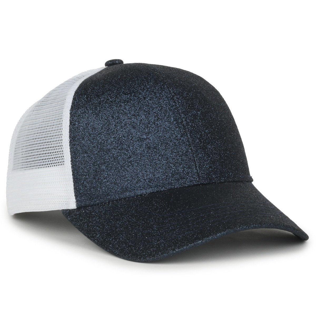 Ladies Fit Glitter Fabric Cap - Galaxy/White - OCGLTR