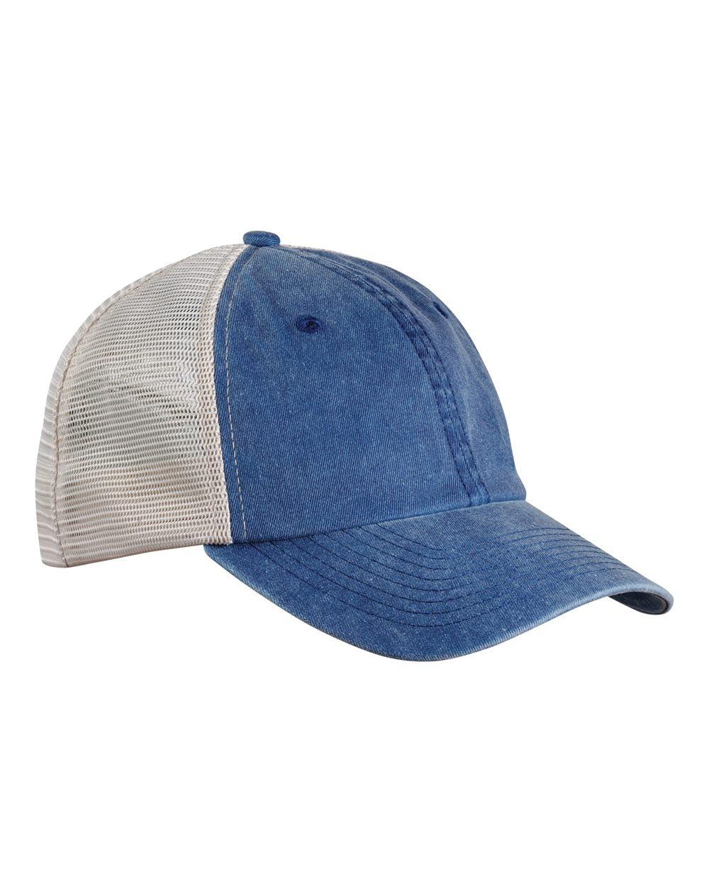 Pigment Dyed Trucker Mesh Back Hat - Mesh Hats Caps -Sport-Smart.com