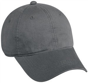 Outdoor Cap Gwt-111 Unstructured Garment Washed Twill - Charcoal, Adult