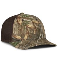 Real Tree Camo Trucker Hat Cap Flat or Curved Bill Mesh Snapback (RT Edge)