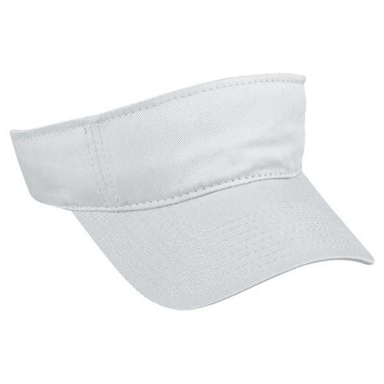 The Hat Depot 100% Cotton Visor Cap – Adult & Kids, Quick-Adjust Strap, Solid Twill, Unisex