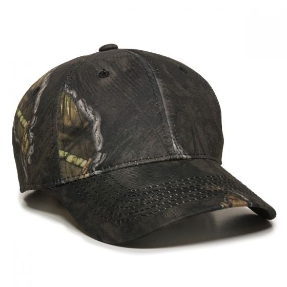 Mossy Oak Fishing Structured Baseball Style Hat, Gray, Adult 