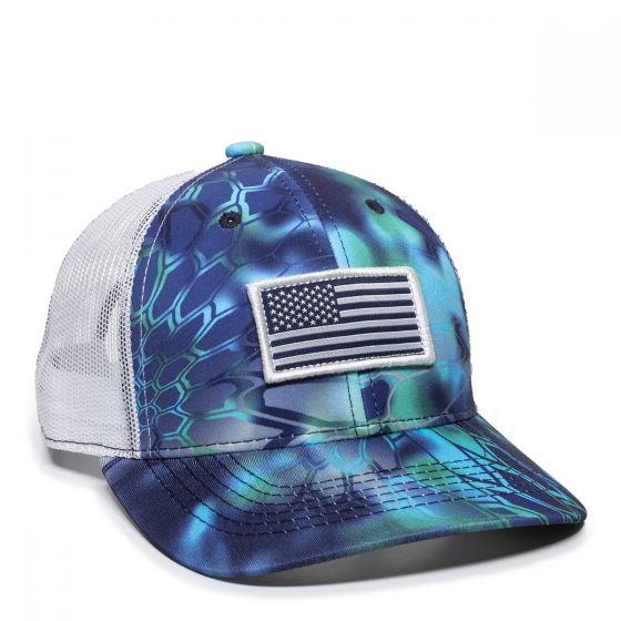 Classic Breathable Bass Fishing USA Flag Youth Adjustable Mesh Hat Trucker Cap  Baseball Hats for Men and Women